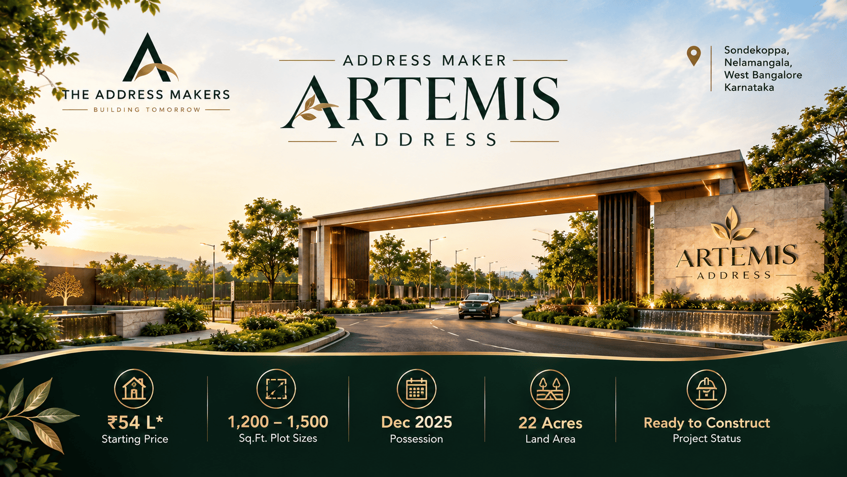 Artemis Address - Premium Villa Plots in Sondekoppa, North Bengaluru