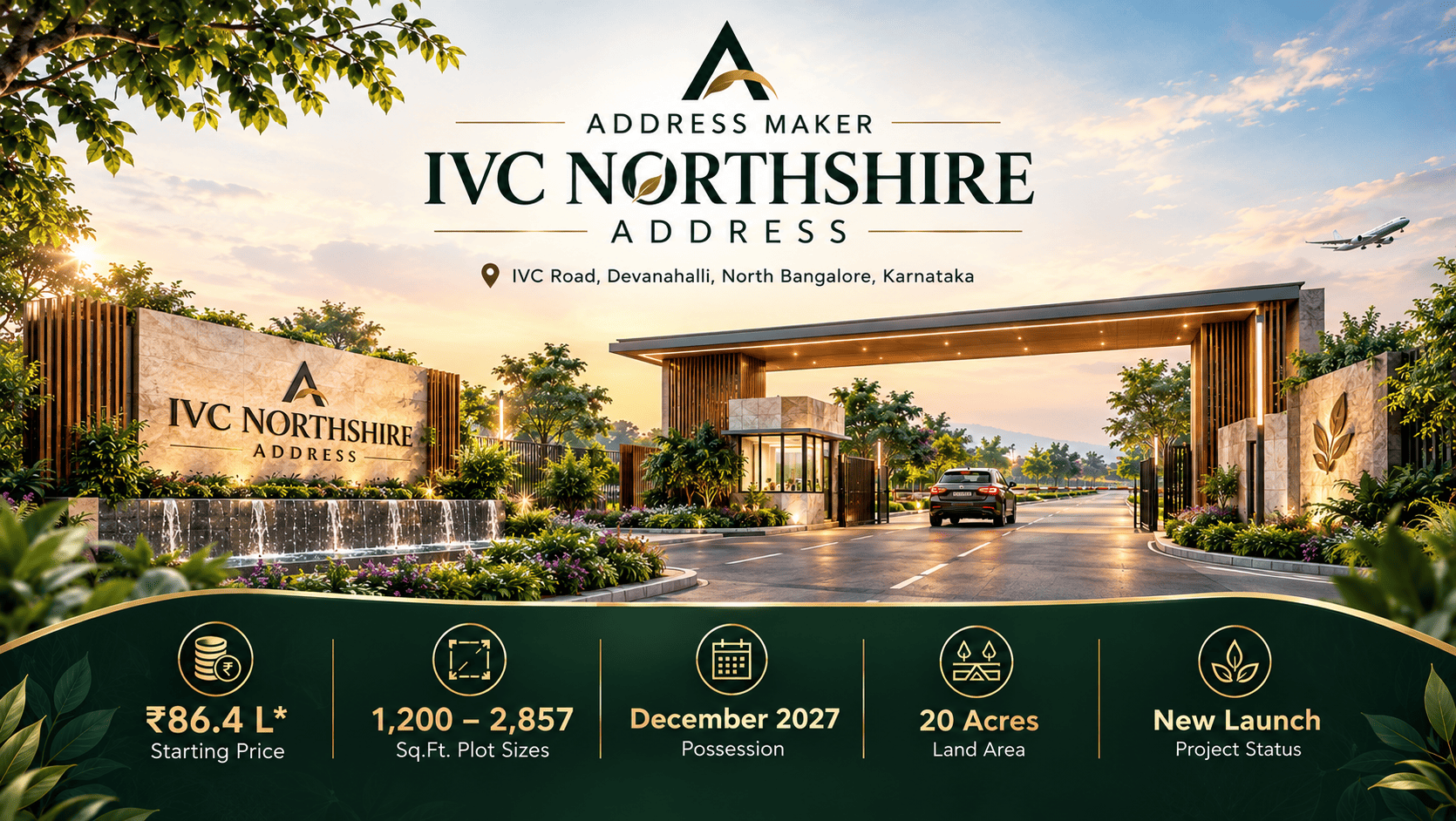 IVC Northshire Address - Premium Residential Plots in Kamenahalli, Devanahalli